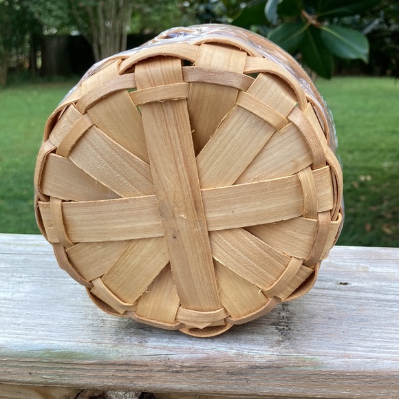 Natural Woven Round Planter Flower Pot Basket Boho Bohemian 5" x 4” - Picture 8 of 8